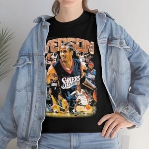 Vintage Allen Iverson The Answer Philadelphia 76Ers Shirt Vintage 90S Graphic